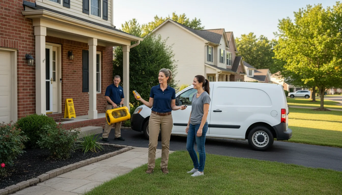 Residential water damage restoration in Bartlett, TN